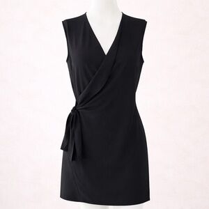 All Saints Black Sleeveless Mini Dress